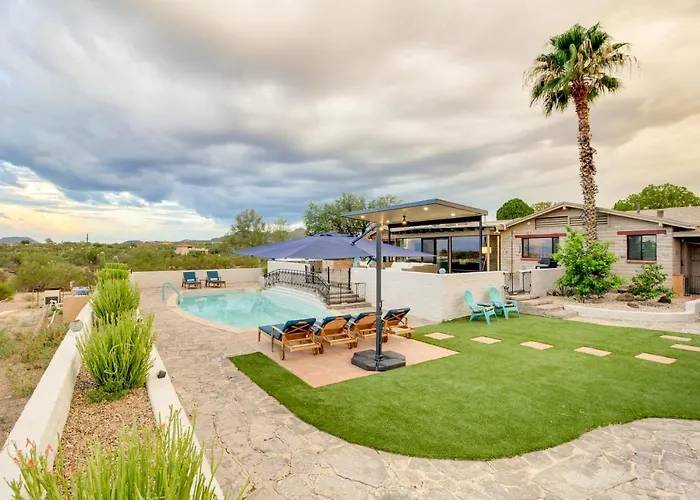 Ferienhaus Hollywood Hills Of Tucson: 20 Acres, Pool, Hot Tub