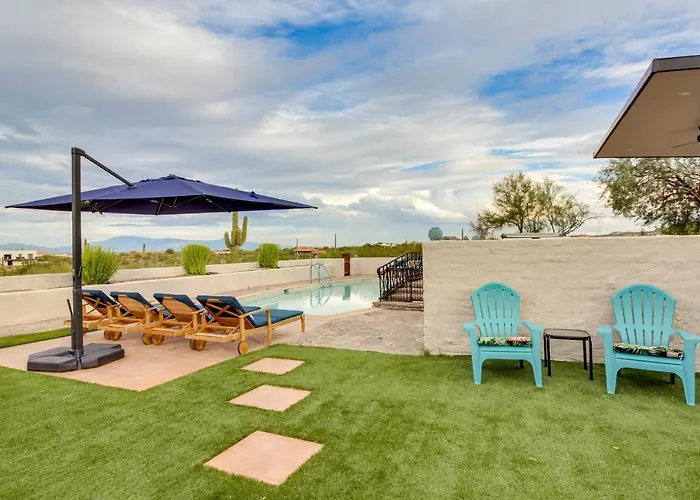 Ferienhaus Hollywood Hills Of Tucson: 20 Acres, Pool, Hot Tub